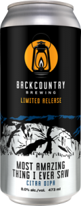 Backcountry Brewing | Most Amazing Thing Citra DIPA - Can