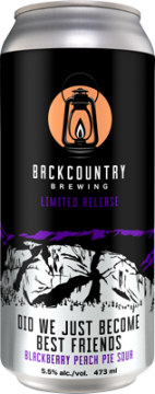 Backcountry - Did We Just Become Best Friends | Blackberry Peach Pie Sour - Can