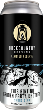 Backcountry - This Ain't No Garden Party, Brother | Sabro Double IPA - Can
