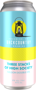 Backcountry - Three Stacks Of High Society | Double IPA - Front of Can