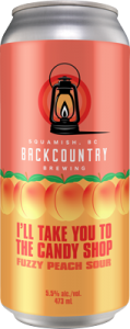 Backcountry Brewing - I’ll Take You To The Candy Shop | Fuzzy Peach Sour - Can
