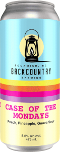 Backcountry Brewing - Case Of The Mondays | Peach, Pineapple & Guava Sour - Front of Can