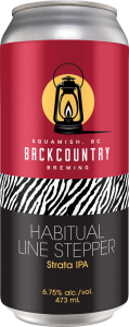Backcountry Brewing - Habitual Line Stepper | Strata IPA - Front of Can
