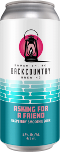 Backcountry Brewing - Asking For A Friend | Raspberry Smoothie Sour - Front of Can