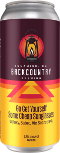 Backcountry Brewing - Go Get Yourself Some Cheap Sunglasses | Sabro, Galaxy, and Vic Secret IPA - Can