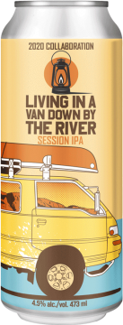 Backcountry Brewing - Living In A Band Down By The River | 2020 Collaboration Session IPA - Front of Can