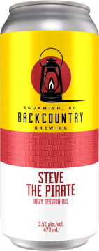 Backcountry Brewing - Steve The Pirate | Hazy Session Ale - Front of Can