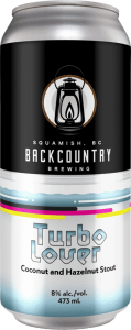 Backcountry Brewing | Turbo Lover | Coconut and Hazelnut Stout - Front of Can