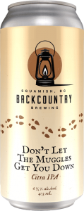 Backcountry Brewing | Don't Let The Muggles Get You Down | Citra IPA - Front of Can