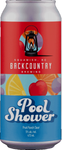 Backcountry Brewing | Pool Shower | Kool Aid Fruit Punch Sour - Front Of Can