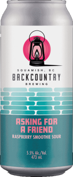 Back Country Brewing | Asking For A Friend 2021 | Raspberry Smoothie Sour - Front of Can