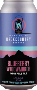 Backcountry Brewing | Blueberry Widowmaker | IPA - Front of Can