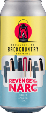 Backcountry Brewing | Revenge Of The Narc | C-Hop IPA - Front of Can