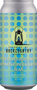 Backcountry Brewing | Floating In A Most Peculiar Way | Galaxy IPA - Front of Can