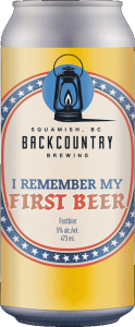 Backcountry Brewing | I Remember My First Beer | Festbier - Front of Can