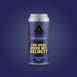 Backcountry Brewing | You Went Over My Helmet? | Czech Pilsner - Front of Can on background