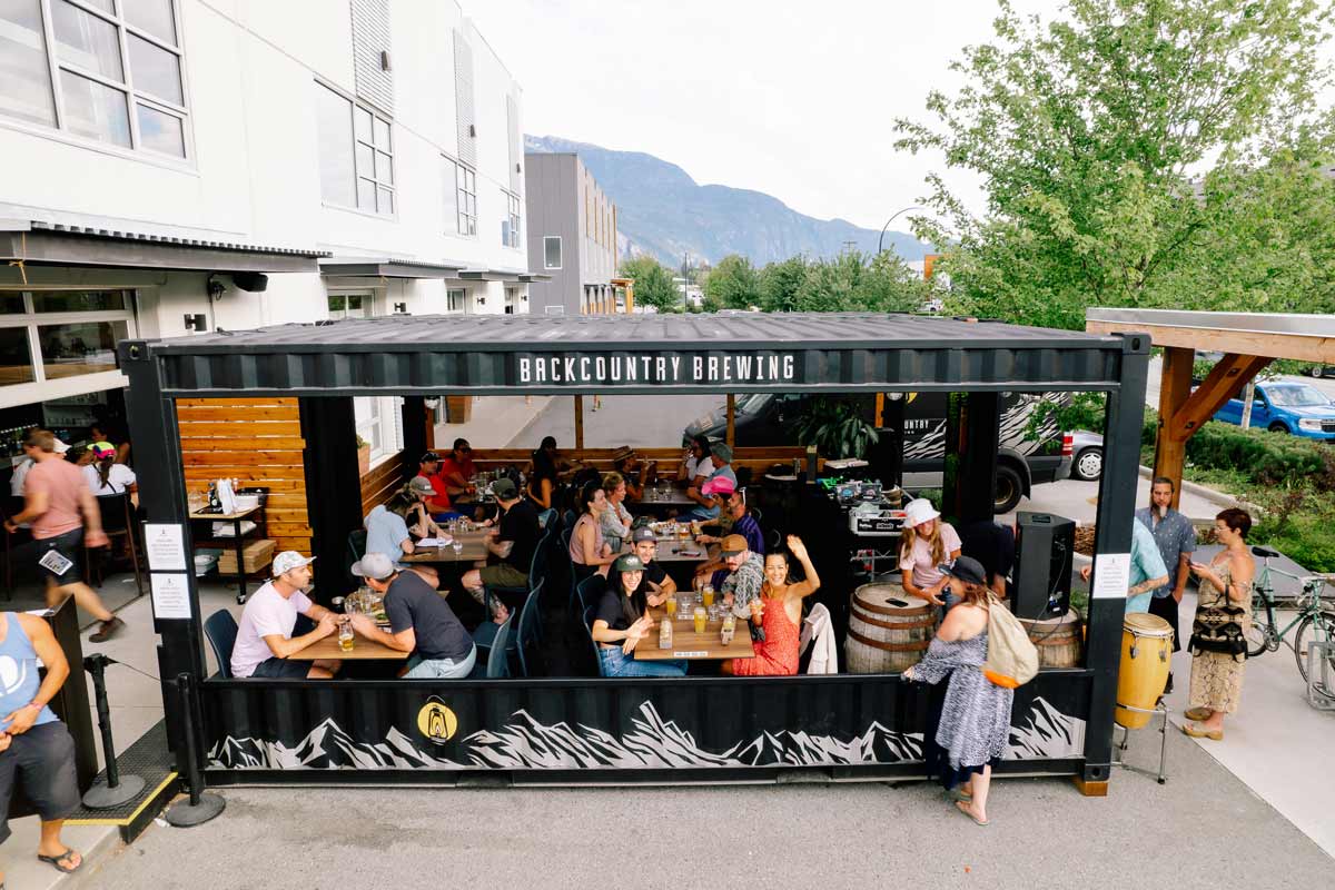 Backcountry Brewing outdoor Hawker's booth